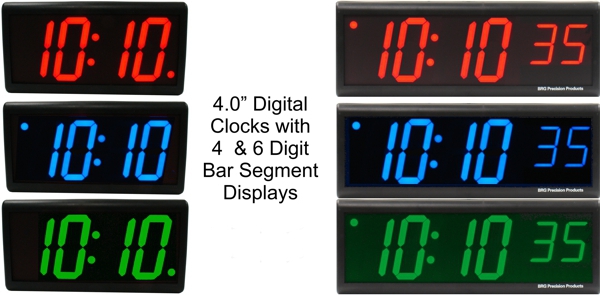 BRG's 4.0" Precision Digital Clocks