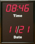 The BRG TGSCL425 Digital Calendar Clock features 2.5 inch bar segment LEDS.
