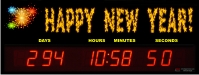 Countdown to the new year clock