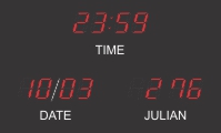 BRG Precision Calendar Clock 1.8", J Configuration