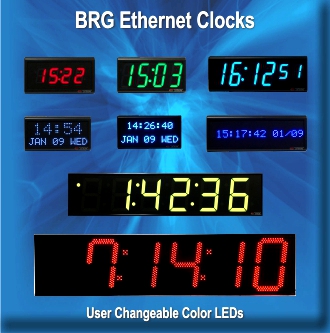 BRG Ethernet Digital Clocks