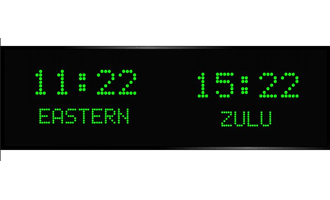 BRG 2 Zone Time Zone Clocks, 2 Zone Fixed and Programmable Time Zone ...