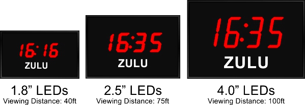 BRG Style 661 Digital Fixed Zone Time Zone Displays, World Clocks ...